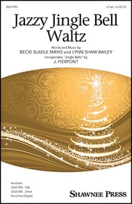 Jazzy Jingle Bell Waltz Two-Part choral sheet music cover Thumbnail